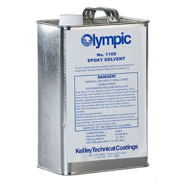 Kelley Technical Revêtements 1109 G 1 gal Piscine Olympique & Plate-Forme Époxy Solvant & Diluant