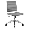 thumbnail image 4 of Modway Jive Chaise de Conférence Pivotante Sans Accoudoirs à Dossier Moyen en Gris, 4 of 4