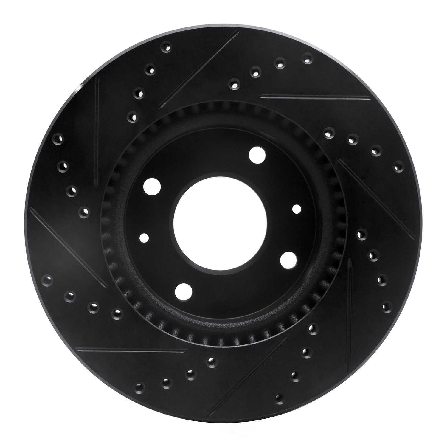 Dynamic Friction Company 633-03000R DFC Brake Rotor - Drilled And Slotted - Black
