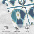 thumbnail image 5 of Yayeee 2 Pack Hand Towels for Bathroom 100% Cotton 16" x 28" Kitchen Towel, Blue Mosaic Pattern, 5 of 7