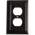 thumbnail image 1 of Monarch Abode 19162 Architectural Matte Black Single Duplex Wall Switch Plate, 1 of 1