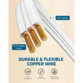 thumbnail image 4 of DEWENWILS 10FT 360° Rotating Flat Plug Extension Cord 3 Prong 16 AWG Grounded Power Strip Power Cable, 4 of 5