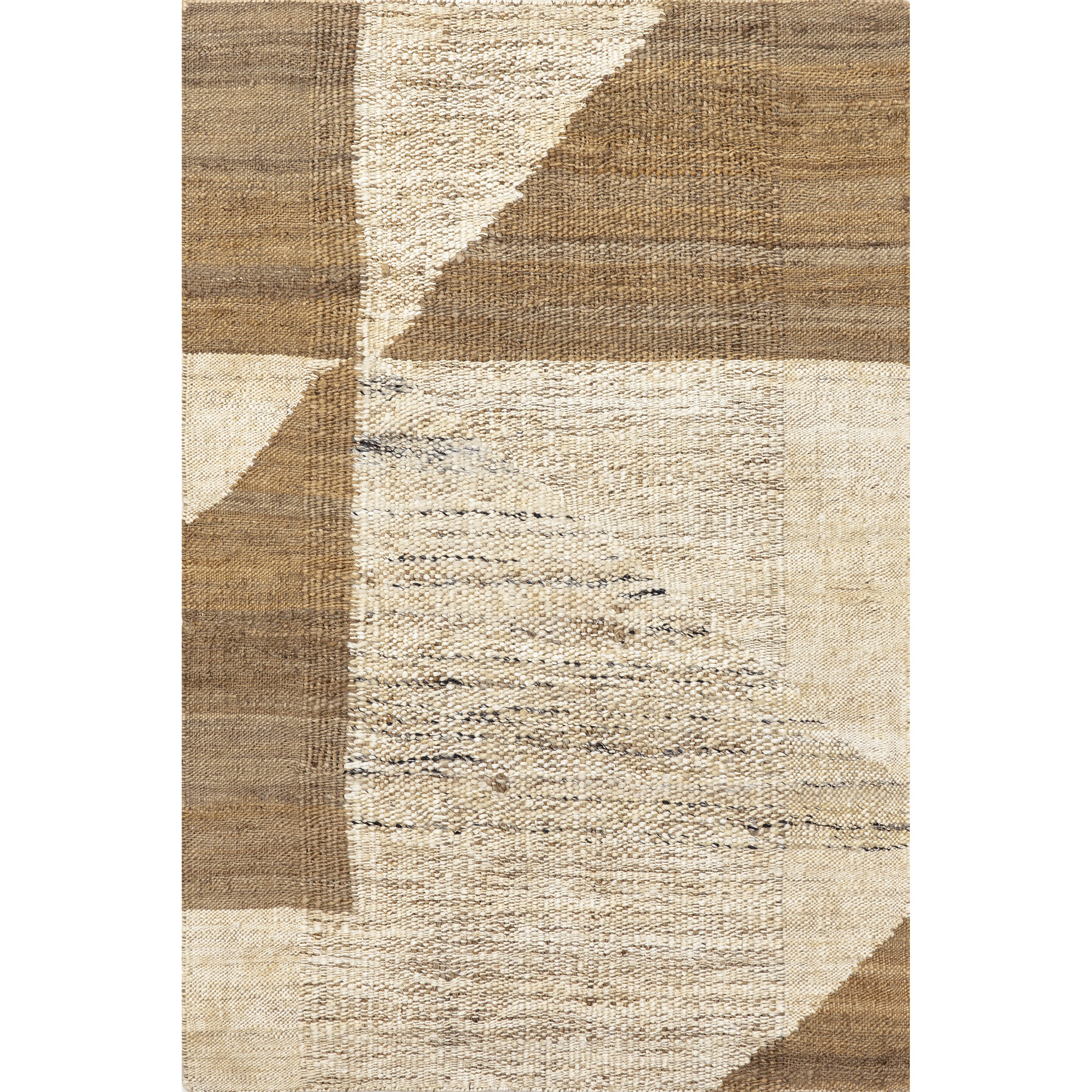 nuLOOM Katye Abstract Flatweave Jute Area Rug, 6' x 9', Natural