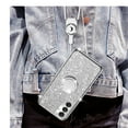 thumbnail image 6 of for Samsung Galaxy A16 5G Case with Ring Kickstand Lanyard Shockproof Protection Phone Case Cute Soft TPU Glitter Cover for Girls Women Men - Silver, 6 of 7