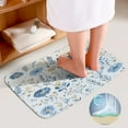 thumbnail image 4 of Floral Colorful Flower 3 Piece Bath Rugs Mat Set, Flannel Mats, Machine Washable Carpets Mat for Bathroom Kitchen, Tub Toilet Contour Mat Lid Cover, 4 of 7