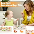 thumbnail image 3 of Armscye 6 Pack Wooden Peg Puzzles for Toddlers, 9 x 6 inch Preschool Educational Learning Puzzle Toys for Kids Age 3+ - Vegetables, Fruits, Shapes, Insects, Occupations, Space(Vegetables, etc.), 3 of 7