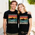 thumbnail image 5 of I Was Told There Would Be Sharks Vintage Retro Stripes Ocean Shark Graphic T-Shirt, Distressed Nautical Unisex Casual Summer Tee Shirt, 5 of 6