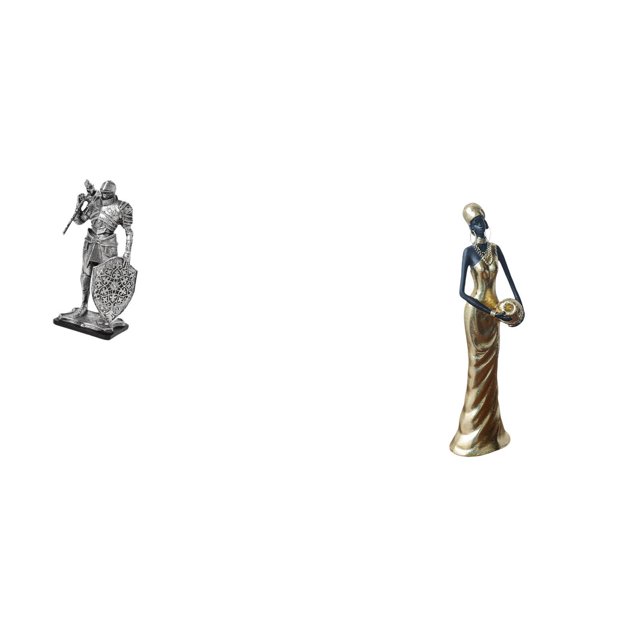 Figura de escritorio,Estatua de caballero,estatuilla,escultura,artesanía,decoración de escritorio,Figura de mujer africana,Estatua de dama tribal africana hecha a mano en una