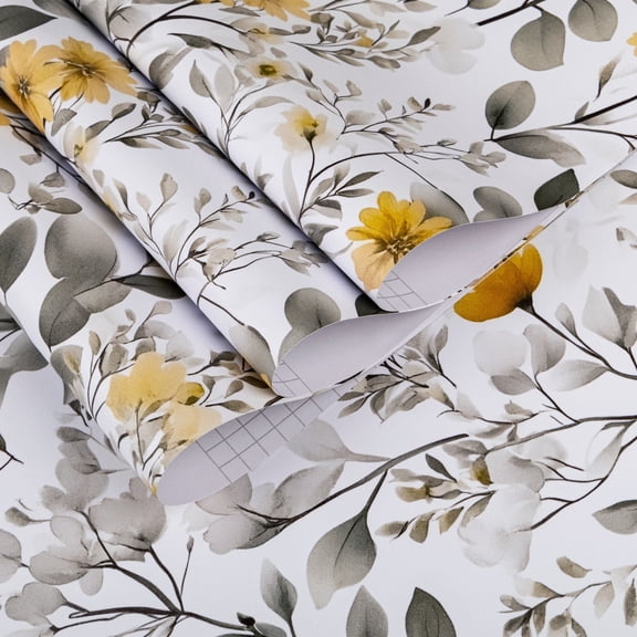 UMIGGEE Floral Wallpaper Multicolor Peel and Stick Wallpaper Self Adhesive Wall Paper 17.3-in x 118-in Contact Paper for Home Mural Wall Decor Wall Covering Old Furniture Renovation