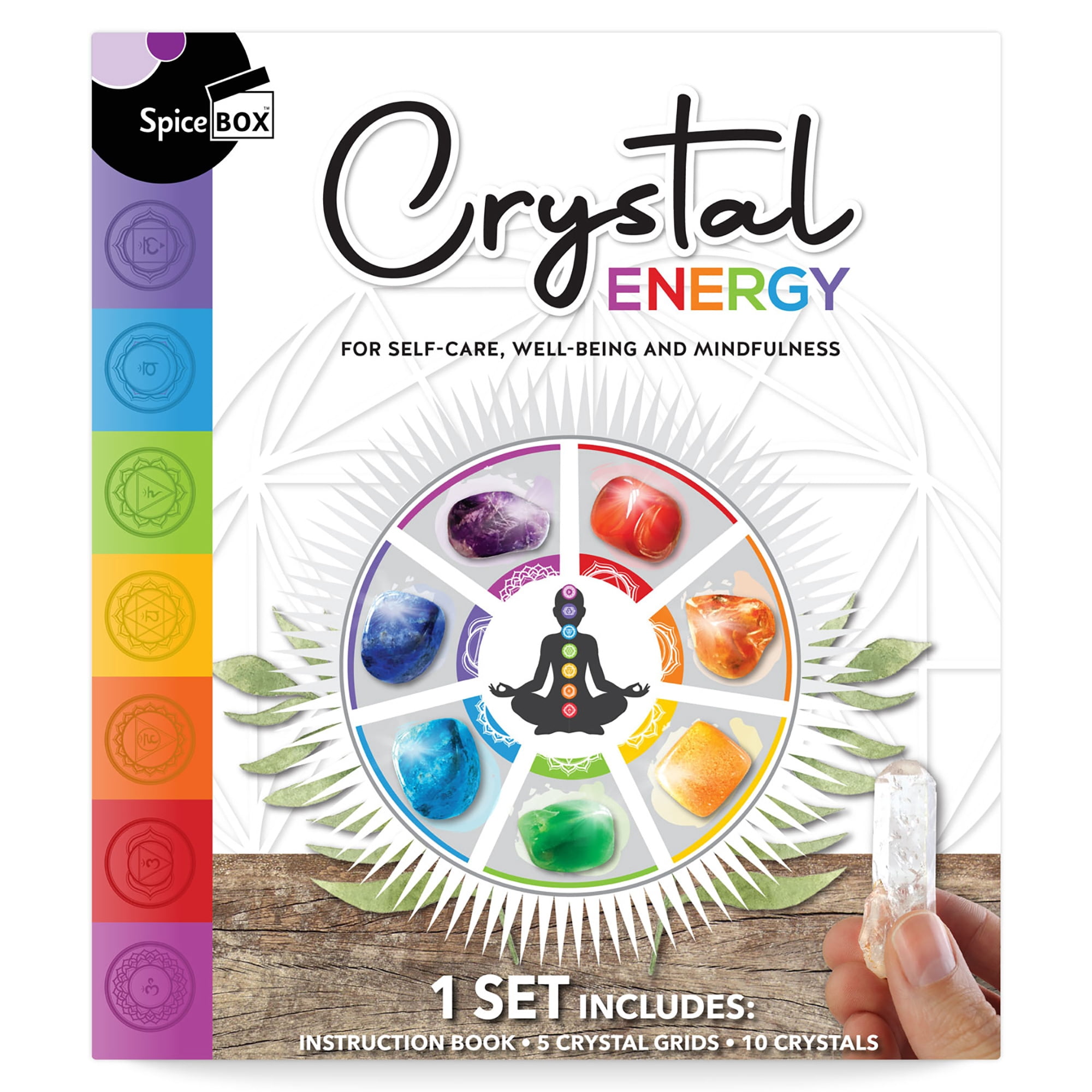 SpiceBox Gift Box: Crystal Energy Kit - Harness the Power of Crystals for Self-Care and Spiritual Balance