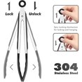 thumbnail image 4 of SZDUDU 2 Pack Cooking Kitchen Tongs with Silicone Tips Handle, Extra Long Heat Resistant Tongs for Cooking (9 Inch and 12 Inch), 4 of 7
