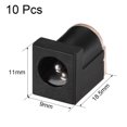 thumbnail image 2 of Unique Bargains DC-012 5.5mmx2.1mm DC Power Jack Socket 3 Pin Female Panel Mount Connector 10pcs, 2 of 4