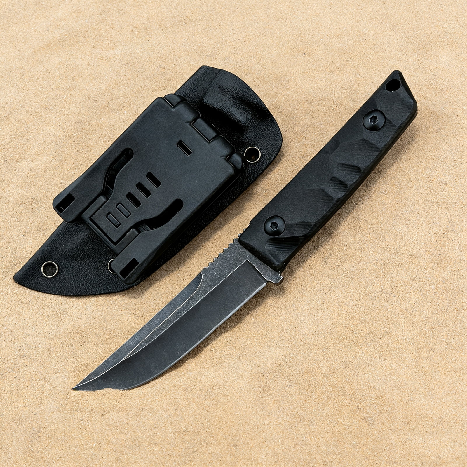 7.8'' Fixed-Blade Utility Knife with G10 Grip, Ideal for Home Vegetable & Packaging Trimming