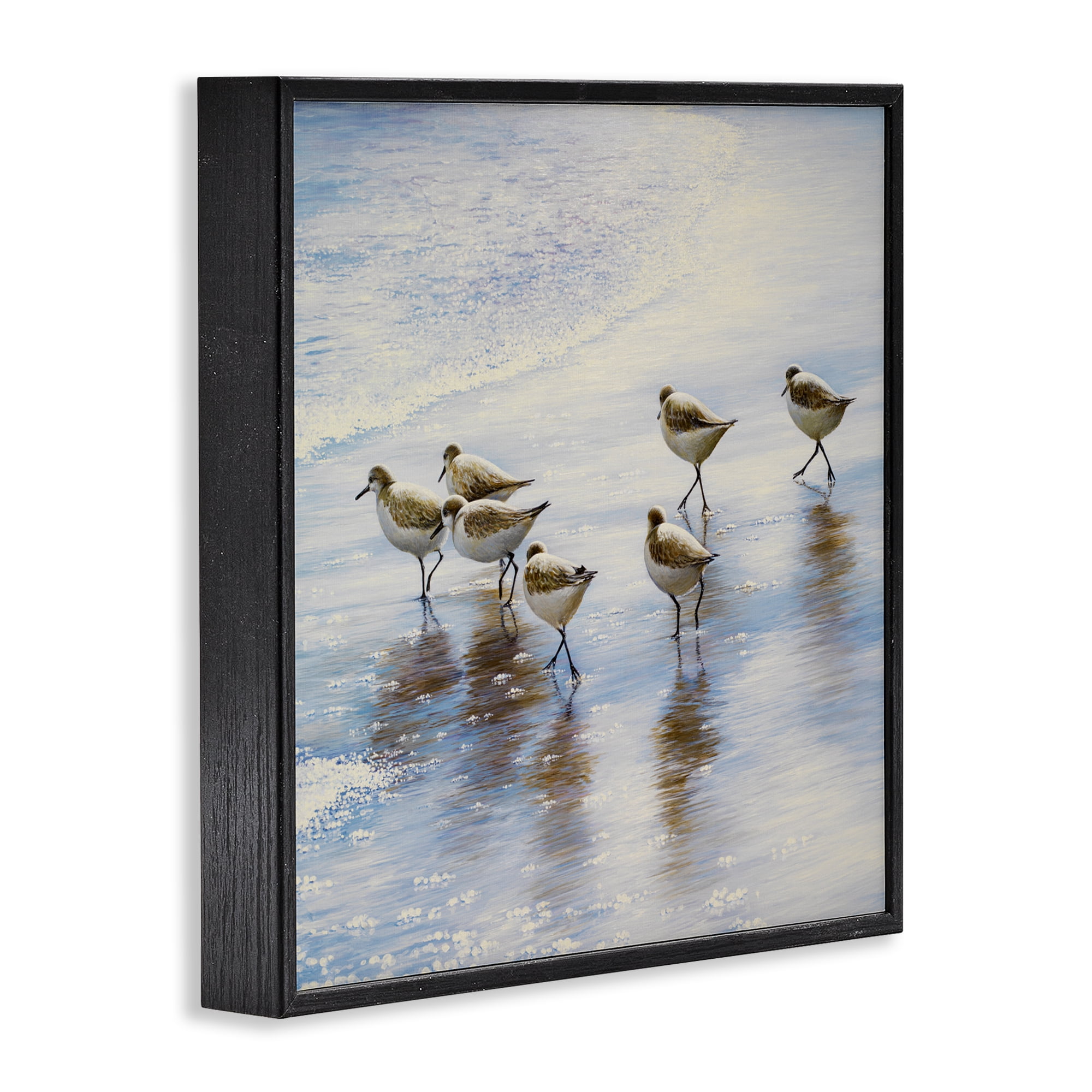 Stupell Industries Sand Dancers on Shore Black Framed Giclee Art, design by Bruce Nawrocke