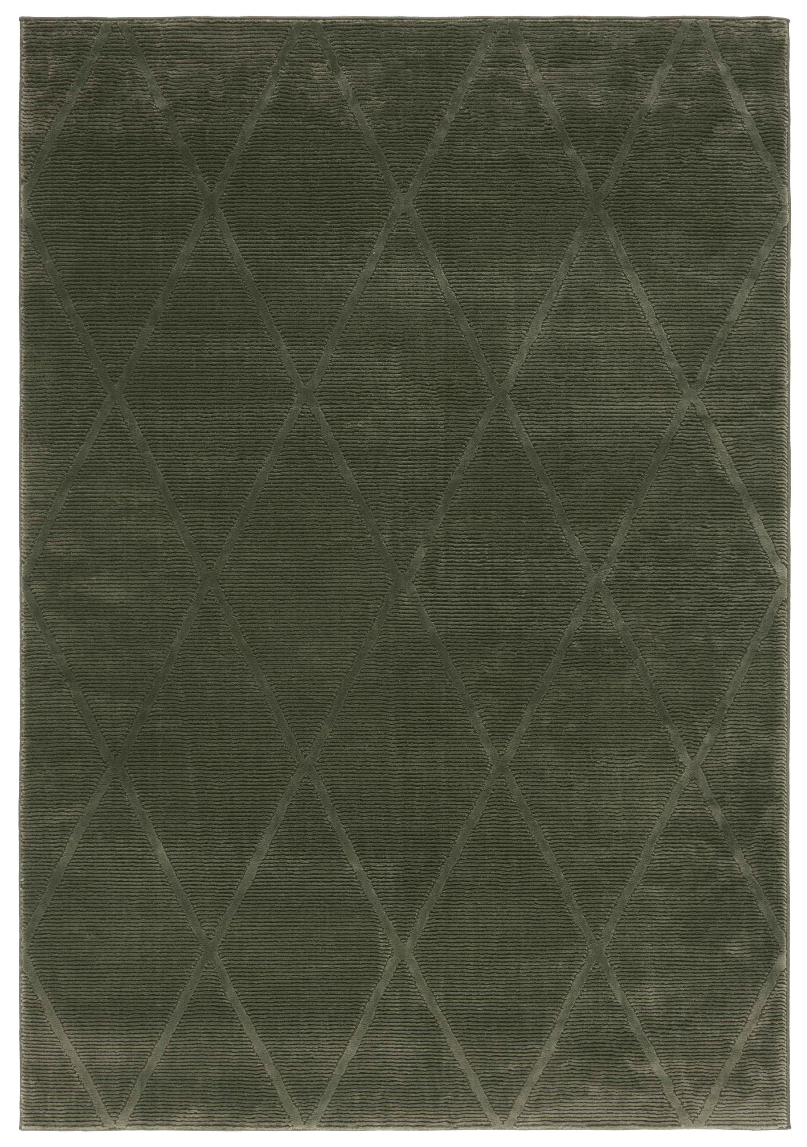 Safavieh Revive Lorrin Diamond Polyester Area Rug, Green, 6' x 8'