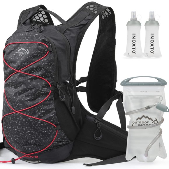 Ix Inoxto Mochila De Hidratación Mochila De Agua Liviana Con Vejiga De Hidratación De 2 Litros Mochila Para Hombres Y Mujeres Chaleco De Hidratación Para Correr Senderismo Ciclismo Carrera Escalada (5