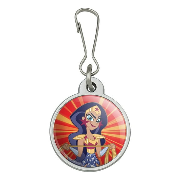 DC Super Hero Girls Wonder Woman Jacket Handbag Purse Luggage Backpack Zipper Pull Charm