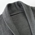 thumbnail image 5 of Fall Sweaters for Men Clearance, Casual Solid Long Sleeve Cardigan Slim Long Sleeve Turndown Sweater Knit Coat, 5 of 9