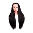 thumbnail image 3 of Cabeza de entrenamiento de peluquería, cabeza de muñeca de cosmetología para principiantes cabezales de maniquí para acondicionador de negro, 3 of 8