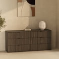 thumbnail image 2 of Clive Mid-Century Modern 72" Dresser in Walnut (6-Drawer), 2 of 7