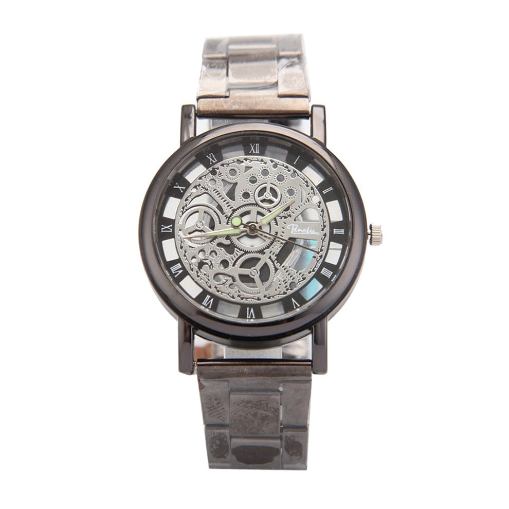 TOP.E Double-Sided Alloy Hollow Watch Male Business Casual Fashion ...