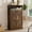 Rustic Brown, variant on FiveWillowise Rustic Brown Farmhouse Storage Cabinet with Barn Doors and Shelves, Freestanding Kitchen Pantry Storage Cabinet, Coffee Bar Station, Hutch Cupboard for Kitchen, Dining Room, Livingroom