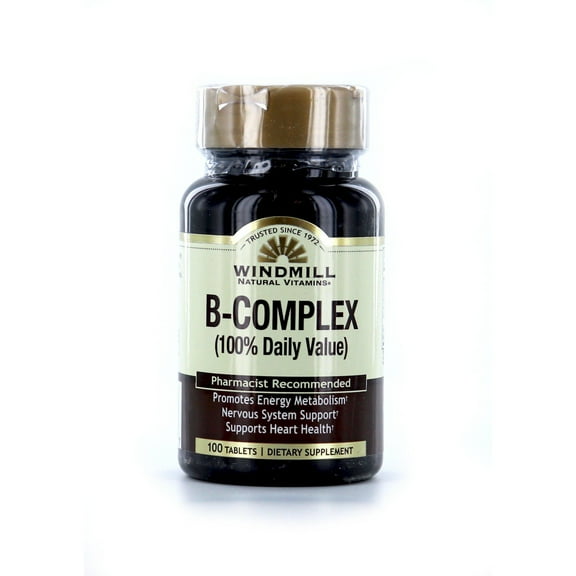 Windmill Vitamin B-Complex (100% Daily Value) - 100 Tablets