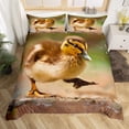 thumbnail image 1 of Pato Impreso Funda Nórdica Queen para Niños Niñas Lindo Pato Patrón Ropa de Cama, 1 of 6