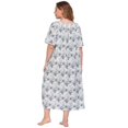 thumbnail image 5 of Women's Plus Size Print Sleepshirt Nightgow Womens Sleepwear Cotton Nightgowns Short Sleeve Sleepshirt Print Night Shirt Short Sleeve Loungewear, 5 of 7