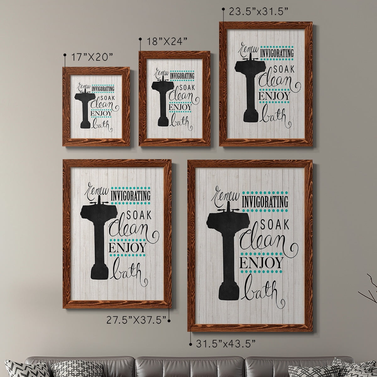 Invigorating Soak - Premium Framed Canvas 2 Piece Set - Ready to Hang