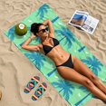thumbnail image 5 of Ryvnso Green Palm Trees Beach Towel Quick Dry Swimming Yoga Beach Towels Large Sand Free Microfiber Towel 31"W x 71"L, 5 of 5