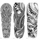 thumbnail image 1 of (TQB153-199-147) 3 uds pegatinas tatuaje brazo tótem serie abstracta 170*480mm pegatinas tatuaje corporal unisex, 1 of 9