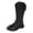 Black, variant on Caqnni Girls Knee High Fashion Riding Boots Youth/Toddler(Big Kids/Little Kids/Toddler) Mid-Calf Boots Girls and Boys Dress Boot Size 3