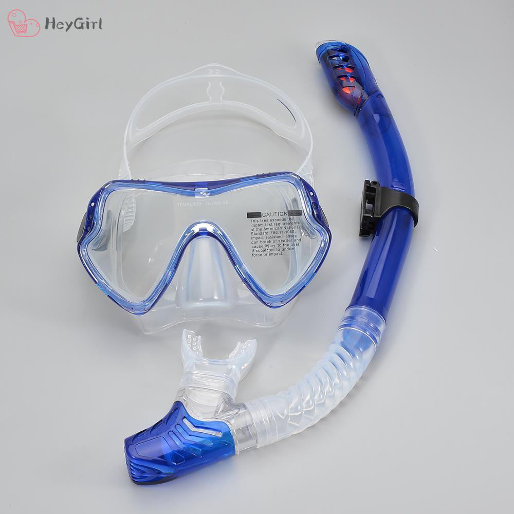 Adult Anti-Fog Goggles Snorkel Mask Set Diving Silicone Diver Swimming Snorkel 
