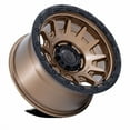 thumbnail image 2 of 17x9 Fuel Offroad FC884 Fortress Matte Bronze With Gloss Black Wheel 5x5 (-12mm), 2 of 3