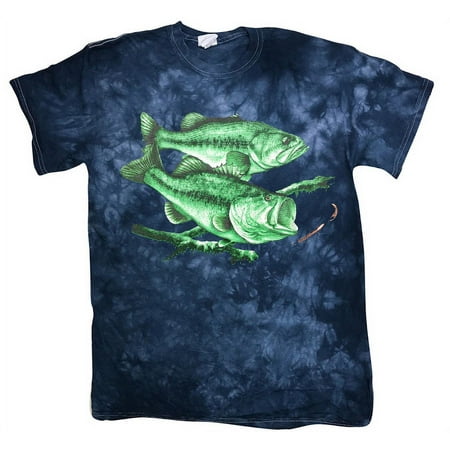 Tie Dye T-shirt Bass Fishing Gifts Mens Graphic Tees