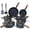 Blue, variant on Sophia & William 12 Pieces Kitchen Nonstick Granite-Coated Cookware Set - Bgrey