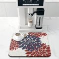 thumbnail image 2 of Washable Rubber Boho Floral Retro Dish Drying Mats for Kitchen Counter Home Large Coffee Bar Pad Accessories and Decor for Utensils Stemware 16''x18'', 2 of 7
