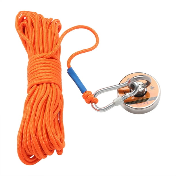 Zimtown Magnet Fishing Kit with Strong Magnet for Pulling 550 lbs, Rope,  Gloves, Threadlocker Glue 