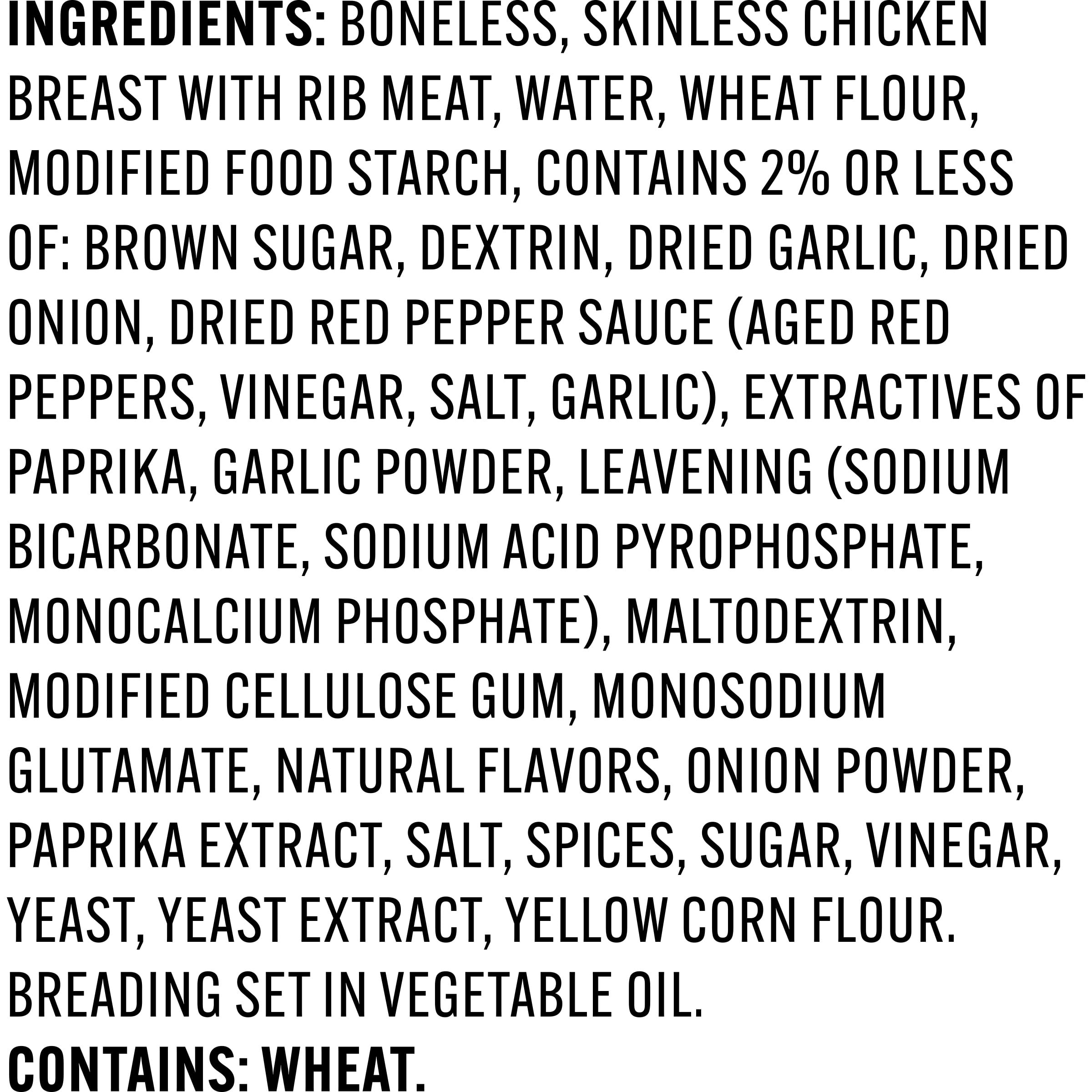 Tyson Lightly Breaded Buffalo Strips, 20 oz (Frozen, Fully Cooked)