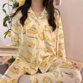 thumbnail image 2 of Pijama de pompurin Sanrio Kawaii para niña, ropa para el hogar, traje de cárdigan, estampado Ins Tide, regalo de Navidad para novia, nuevo, 2 of 4