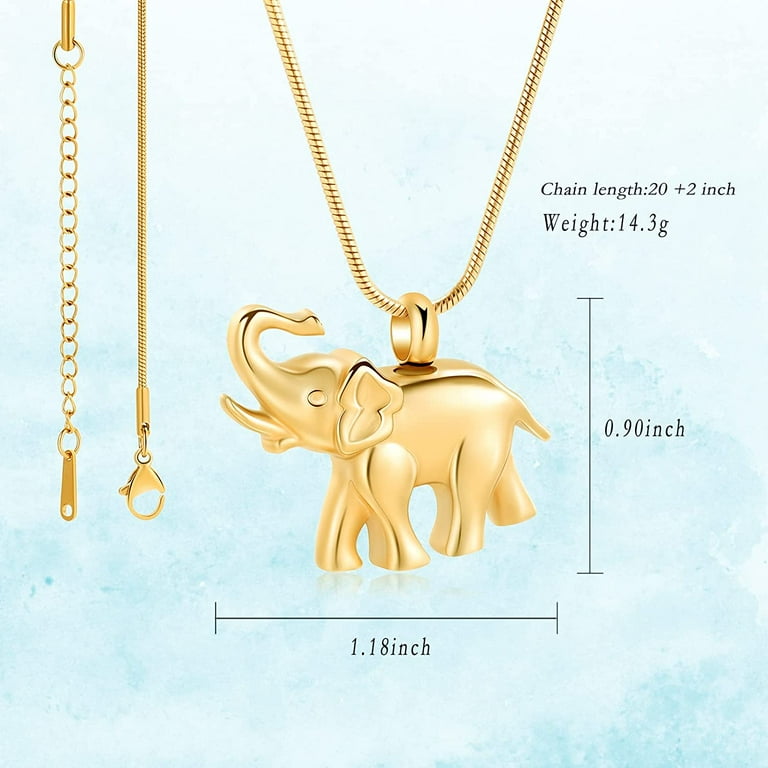 Elephant shop cremation jewelry