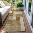 thumbnail image 6 of Addison Rugs Chantille Indoor/Outdoor Transitional Squares Terracotta Washable Runner Rug, 2'3" x 7'6", 6 of 6