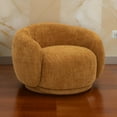 thumbnail image 6 of Reno Lucy 44 Inch Accent Curve Chair- Orange Fabric- Round Arms, 6 of 6