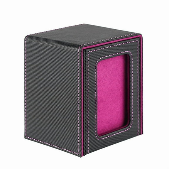 Card Storage Box for Trading Cards, Card Deck Box with Display Window Card Deck Case