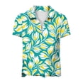 thumbnail image 5 of Aimik Women's Printed Half Zip Collar Golf Top Summer Patterned Short Sleeve Sport Tee Lightweight Comfort Blouse, 5 of 5