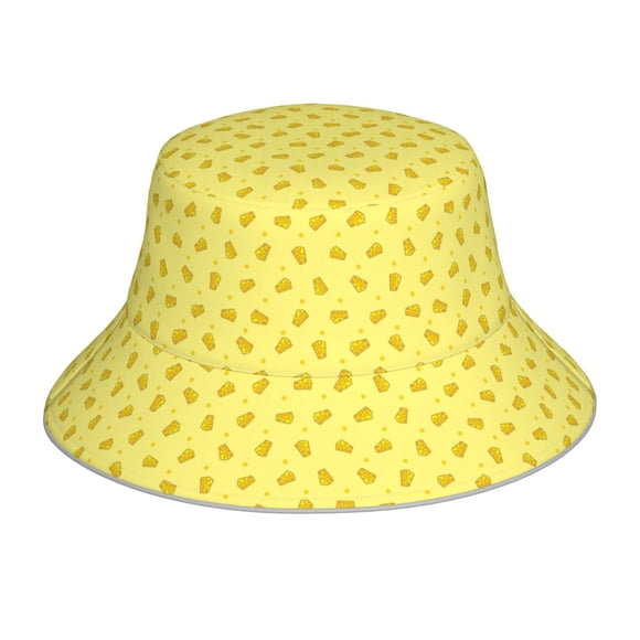 Saiise Cheese 1 Print Men and Women Night Reflective Hat Runner Cap Visor Bucket Hat Boonie Cap