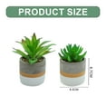 thumbnail image 2 of Mini suculentas de simulación en maceta, adornos creativos de moda, plantas verdes artificiales, 2 uds., 2 of 5