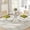 Round Table + Green Chairs, variant on 36" Round Glass Dining Table Set of 3, Silver Stainless Steel Cross Legs, 2 Rattan Velvet Upholstered Chairs, Modern Kitchen for Breakfast Nook
