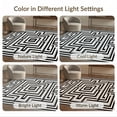 thumbnail image 7 of ODIKA 8'x10' Ultra-Soft Area Rug, Geometric Bold Angular Rectangular Paths Nested Livingroom Grey None Washable, Bare feet friendly, Silk-Touch for Bedroom, Under Sectional, 7 of 7